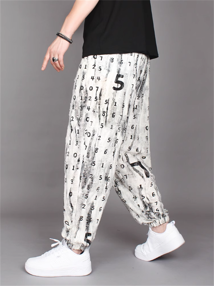 2023-new-design-summer-light-hollow-holed-Haren-pants-loose-bunched-foot-letter-casual-pants-2.png